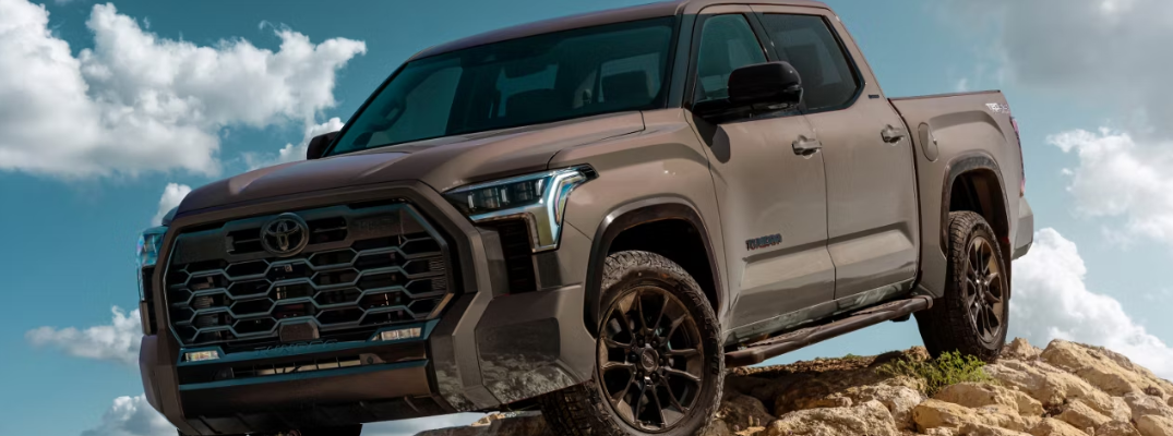 2025 Toyota Tundra parked on an off-road hill