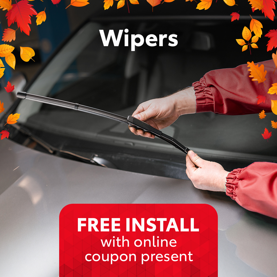 Wipers – Free Install with online coupon present