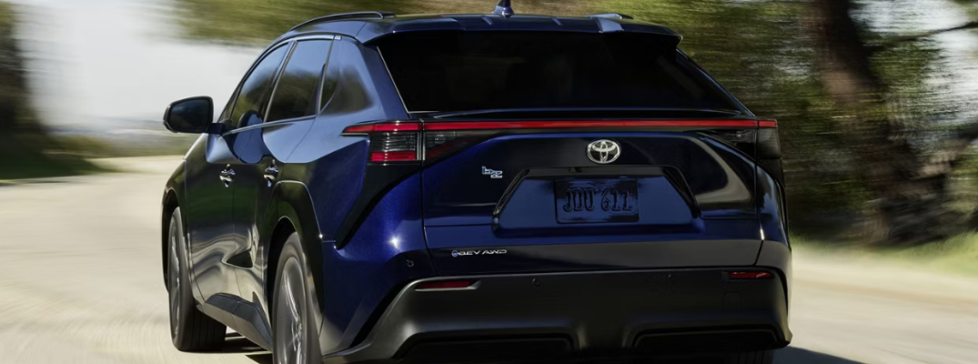 2026 Toyota bZ from behind